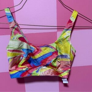 YITTY Multicolor Abstract Sports Bra